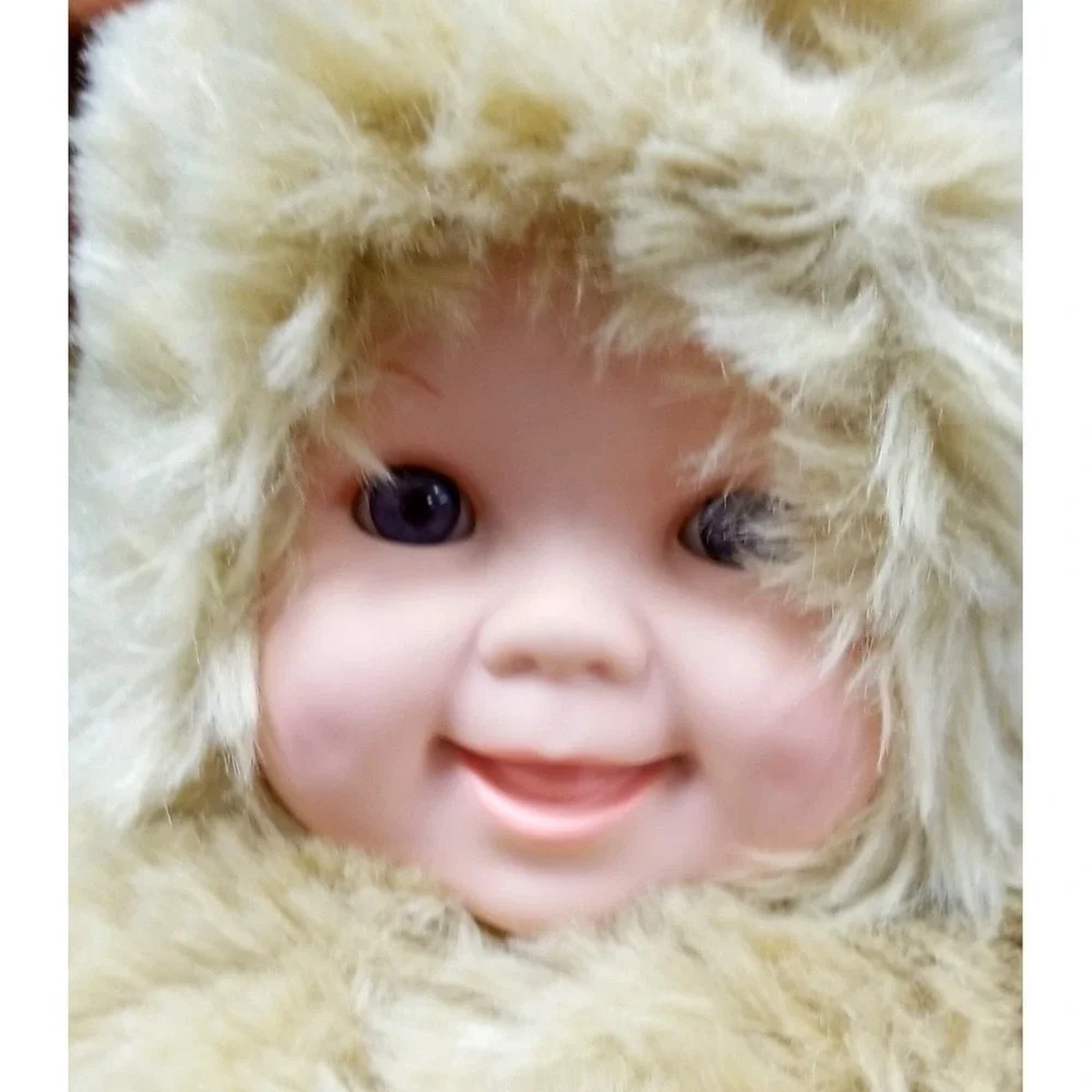 Anne Geddes Baby Doll Teddy Bear Costume Tan Plush Unimax‎ Toys Collectible